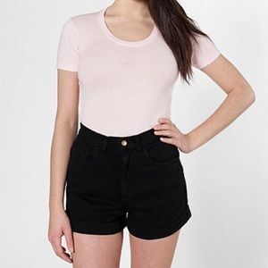 Black American apparel high waisted shorts